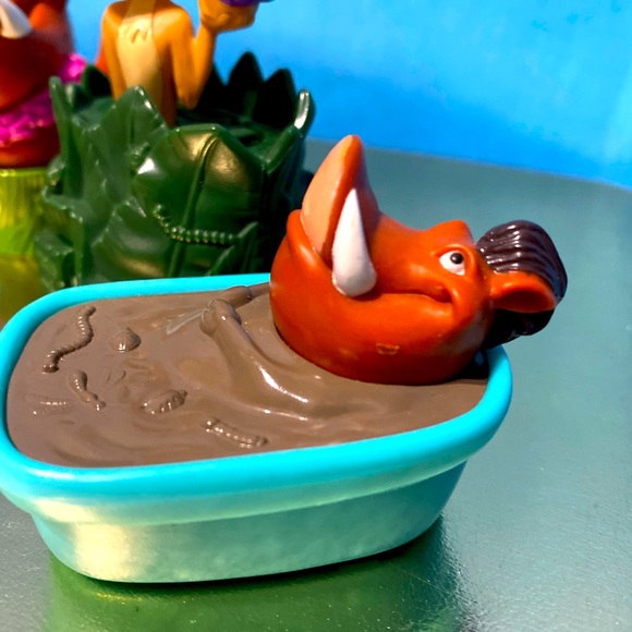 DISNEY’S THE LION KING VTG 1996 COLLECTIBLE TIMON & PUMBAA KFC ACTION TOYS (4) - Picture 4 of 11